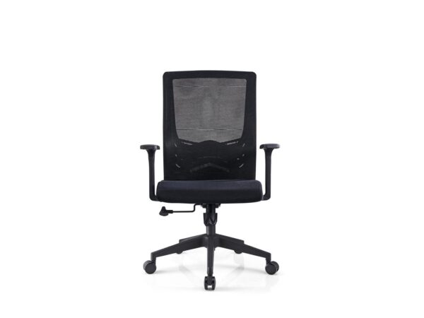 High-Back Leather Office Chair with Adjustable Features
