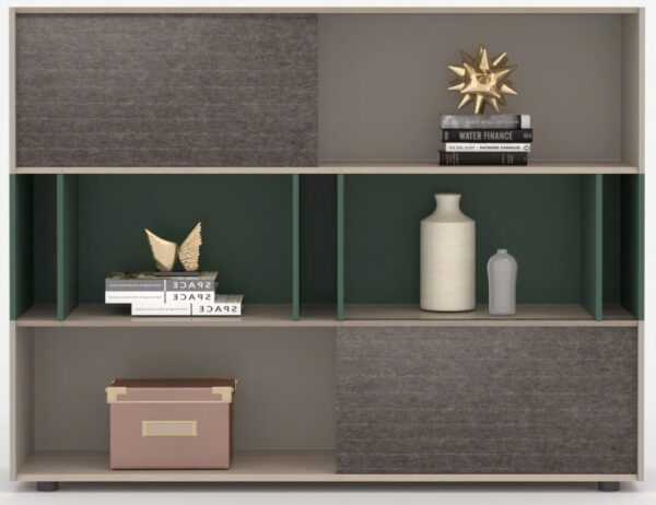 Modern Wall-Mounted Display and Storage Cabinet